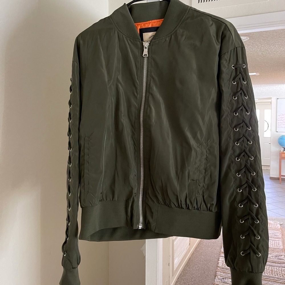 olive puffer jacket